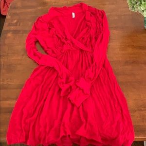 Pink blush maternity top